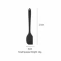Spatola in silicone nera utensile da cucina, strumento raschietto flessibile per dolci. - Piccolo raschietto / Nero