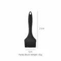 Pennello da cucina in silicone nero pennello per dolci e barbecue con foro per appendere - Pennello da Olio Largo 7 cm / Nero