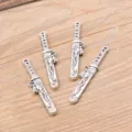 DIY alloy antique silver sword pendant charms for handmade jewelry making, necklaces. - Sword with Scabbard (5H20)