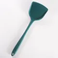 Espátula de cocina de silicona verde oscura para sartenes antiadherentes, resistente al calor. - Espátula de Cocina / Verde Oscuro