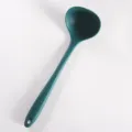 Cucharón de sopa de silicona verde oscuro para utensilios antiadherentes, cuchara. - Cuchara de Sopa / Verde Oscuro