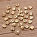 Leaf charm beads alloy small hole spacer beads for DIY jewelry making necklace bracelet. - Flat Leaf Style (1) / 7x7mm / Antique Gold