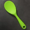 Cuchara de arroz de silicona verde para menaje antiadherente, utensilio resistente al calor. - Cuchara de Arroz / Verde Hierba
