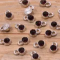 DIY alloy crystal cup charm pendants, sparkling red rhinestones for handmade jewelry making. - 6-White K (24D)