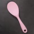 Cuchara de arroz de silicona rosa, cuchara antiadherente para cocar, utensilio de cocina, calor. - Cuchara de Arroz / Rosa