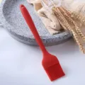 Pennello da cucina in silicone rosso per dolci e barbecue. Strumento resistente al calore. - Grande (25cm) / Borgogna