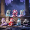 Collection of cute animal wizard figurines with natural crystals for desktop decor - M518 Magic Little Crystal Sprites 6 Pcs / Random One