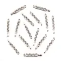 Silver tone thermometer charms for DIY jewelry making, necklace bracelet keychain metal pendants. - Thermometer