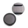 Schwarzer elektrophoretischer runder DIY Schmuckfassungs-Zubehörteil Lederarmband - 18mm Rund Tablett