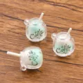 Mini resin coffee cup charm DIY jewelry accessory pendant cute craft item multi-color choice - Blue