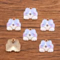 Leuke kat legering bedel hanger DIY sieraden maken accessoire blauwe emaille dier stijl - Stijl 9