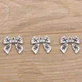 Vintage Silver Bow Charms Pendants DIY Jewelry Making Accessories for Necklace Bracelet Craft - Vintage Bowknot (1A1-4) / Antique Silver