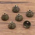 Antique bronze alloy flower bead caps, antique spacer beads for DIY jewelry making. - 5314 Style (5314) / 7X9mm