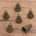 Antique bronze cone spacer beads alloy DIY jewelry making accessories components set - 2356 Style (2356) / 12x19mm