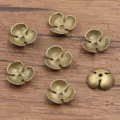 Antique bronze flower bead caps for DIY jewelry making, spacer beads for bracelets. - Tri-petal Flower Style (995) / 1 Piece/Pack (4x15mm) / Antique Bronze