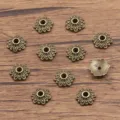 Antique bronze flower bead caps alloy DIY spacer beads for handmade bracelets necklaces. - Flower Shape Style (81) / 1 Piece/Pack (3x8mm) / Antique Bronze