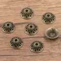 Antique bronze flower bead caps alloy spacer charms for DIY bracelet necklace making - Hollow Bead Cap Style (1312) / 1 Piece/Pack (5x14mm) / Antique Bronze