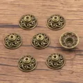 Antique bronze alloy bead caps hollow flower spacers for DIY jewelry making bracelets necklaces. - Hollow Flower Cap Style (1307) / 1 Piece/Pack (6x15mm) / Antique Bronze