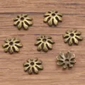 Antique bronze flower bead caps alloy spacer for DIY handmade jewelry bracelets necklaces 100pcs - Multi-Petal Flower Style(2472) / 3*10mm / Antique Bronze