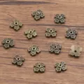 Antique bronze flower spacer beads, alloy DIY jewelry accessories for bracelet, necklace. - 3384 Style (3384) / 1 Piece (3x7mm) / Antique Bronze