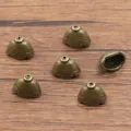 Antique bronze alloy bead caps flower spacers for DIY handmade bracelets and necklaces. - 3398 Style (3398) / 1 Piece (8x12mm) / Antique Bronze