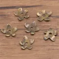 Antique bronze alloy flower spacer beads for DIY bracelets and necklaces craft accessories. - 4560 Style (4560) / 17*19mm / Antique Bronze