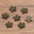 Antique bronze hollow flower bead caps DIY alloy jewelry accessories spacer findings parts - 4860 Style (4860) / 3*11mm / Antique Bronze