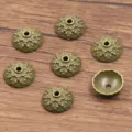 Antique brass flower bead caps for DIY jewelry making, metal spacer beads for bracelets and necklaces. - 5216 Style (5216) / 4*12mm / Antique Bronze
