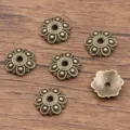 Antique bronze flower bead caps for DIY jewelry making, bracelet and necklace spacer charms. - 5215 Style (5215) / 3*13mm / Antique Bronze