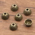 Bronze alloy flower bead caps vintage spacers for DIY handmade bracelets necklaces accessories. - 5213 Style (5213) / 7*12mm / Antique Bronze