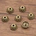 Antique bronze flower bead caps alloy spacer for DIY bracelet necklace jewelry making - 4883 Style (4883) / 1 Piece (3x9mm) / Antique Bronze