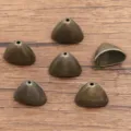 Bronze triangle spacer beads for DIY jewelry making, metal alloy accessories for bracelets, necklaces. - 5212 Style (5212) / 1 Piece/Pack (12x20mm) / Antique Bronze