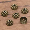 Antique bronze flower bead caps alloy DIY spacer beads for handmade bracelets and necklaces jewelry making. - 5225 Style (5225) / 1 Piece/Pack (8x17mm) / Antique Bronze