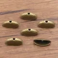 Antique bronze alloy bead caps for DIY jewelry making, bracelet and necklace spacer components. - 5231 Style (5231) / 1 Piece/Pack (8x20mm) / Antique Bronze