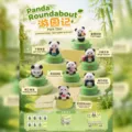 Cute panda blind box toy action figure desktop ornament kawaii resin animal collection - 80328 Panda Garden Tour - Set of 6 / Random One