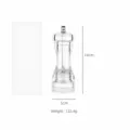 Moulin à poivre manuel en acrylique transparent épice sel 14cm accessoire cuisine - 5 Pouces (Emballé en Sac PP)