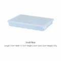 Pequeña cubitera de silicona azul con tapa, molde alimentario para congelador. - 24 Cuadrículas / Azul