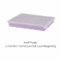 Pequeña cubitera de silicona morada con tapa, molde flexible para cubos de hielo. - 24 Cuadrículas / Púrpura