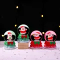 Mini Weihnachts-Schneekugel mit Weihnachtsmann, süße leuchtende Deko-Wasserkugel für Tisch. - 45# Mini-Kristallkugel / Neuer Stil (8F202)