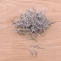 Stainless steel earring hooks DIY jewelry findings pack for handmade drop earrings craft supplies - Style 8 Steel Color Ear Hook (8号钢色)