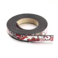Gros plan détail de bracelet en cuir PU imprimé floral vintage, cordon de bricolage. - Motif 3 / 1 Pièce
