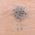 Stainless steel earring hooks DIY jewelry making findings components silver tone hooks kit - Style 3 Steel Color Ear Hook (3号钢色) / Silver