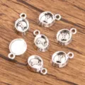 DIY silver metal dog bowl bone charms for jewelry making, cute pet theme crafting accessories - Style 3 Dog Bowl And Bone Charm / 11x15mm