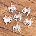 Silver Color Metal Bulldog Charms DIY Jewelry Pendants Craft Making Accessories - Style 10 Bulldog Charm