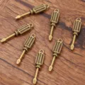 Antique bronze screwdriver charms zinc alloy DIY jewelry pendants for handmade craft making - No.8 Antique Bronze - Screwdriver Style / 6*31mm