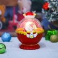 Weihnachten Weihnachtsmann Kristallkugel Lampe Tischdekoration leuchtendes Nachtlicht Geschenk sku - Weihnachtsmann Sack Kristalllampe (983-4A) / Rot
