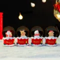 Weihnachten Mini Schneekugel Set mit süßen Figuren, perfekte Schlafzimmer Deko und Geschenk. - 2387 / 45# Mini-Schneekugel (Zufällig)