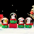 Weihnachten kleine Schneekugel Tischdekoration Feiertag Geschenk Wasserball Dekos - Stil 2463 / 65# Mini-Schneekugel Zufällig Einer
