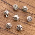 Antique silver lotus pod charms zinc alloy jewelry findings DIY craft pendant charms 10pcs - No. 22 Lotus Pod Pendant (3EF) / 1 Piece/Pack (8x9mm) / Antique Silver