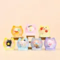 Set of 6 cute cartoon cat animal crystal blind box figurines for desktop home decor - A203 Cat Dinner Time Fragrance, 6 Pieces / Random One